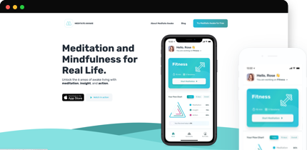 Meditate Awake Desktop & Mobile Version